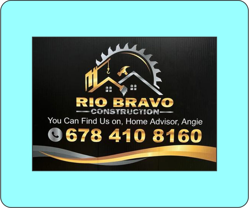 2 MAGNETIC CAR SIGNS, FULL COLOR 18 X 24 INCH