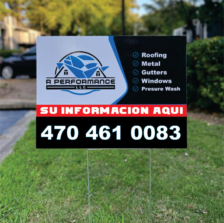 YARD SIGNS 18 x 12"